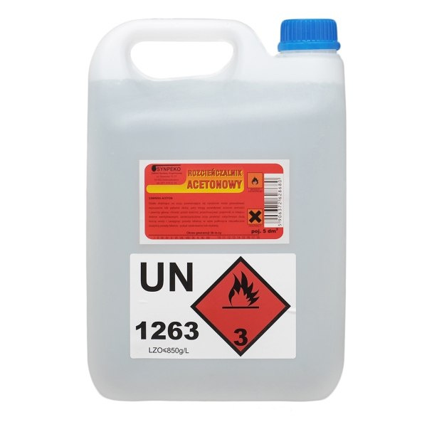 Aceton techniczny rozcieńczalnik 5l Aceton techniczny rozcieńczalnik 5l