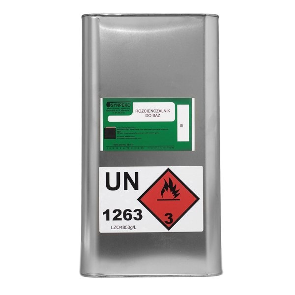 Bazowy rozpuszczalnik 5 l puszka metalowa Bazowy rozpuszczalnik 5 l puszka metalowa